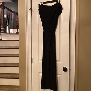 White House, Black Market strapless jumpsuit with tie waist. Size medium